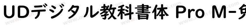 UDデジタル教科書体 Pro M字体转换